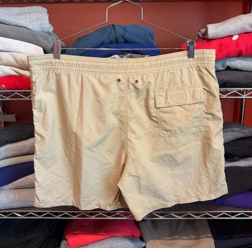 Vintage Polo Ralph Lauren Shorts Size XL Beige Swim Trunks